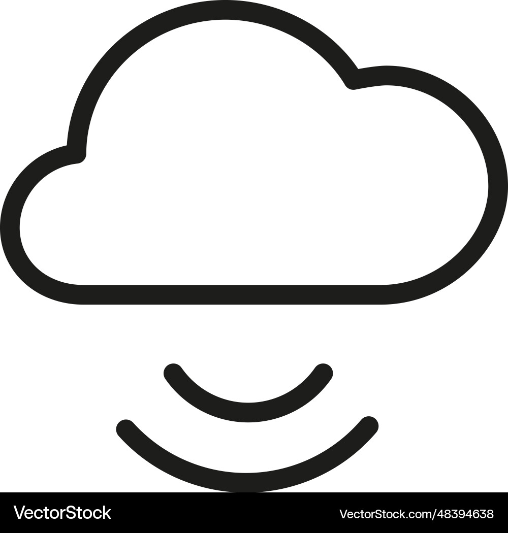 Cloud database icon Cloud database icon vector image