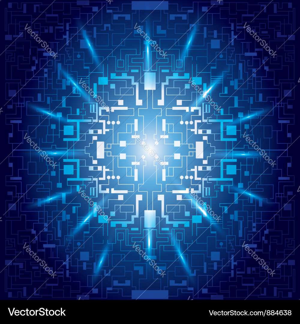 Dynamic Blue Matrix Background vector image