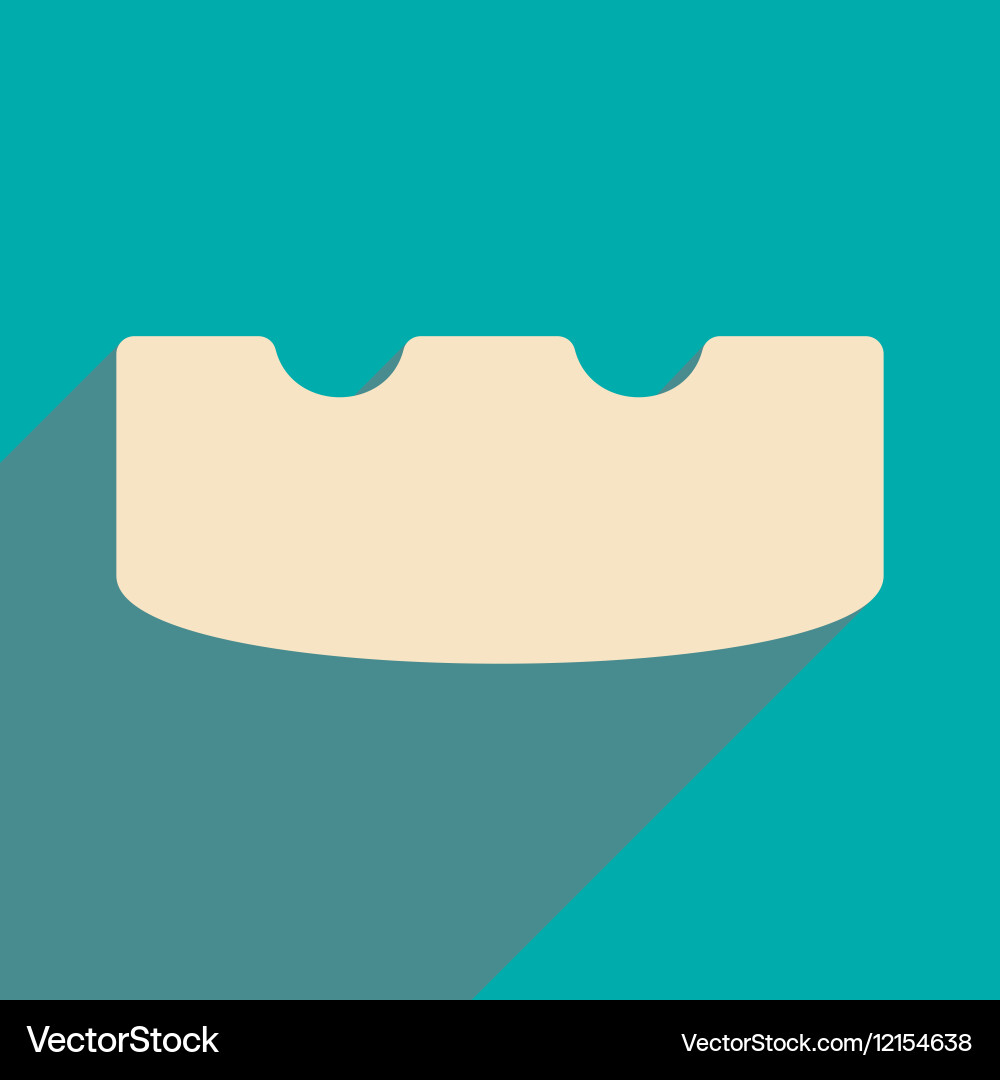 Flat with shadow icon and mobile application Vector Image