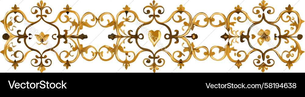 Ornate Scroll Border Vector Image