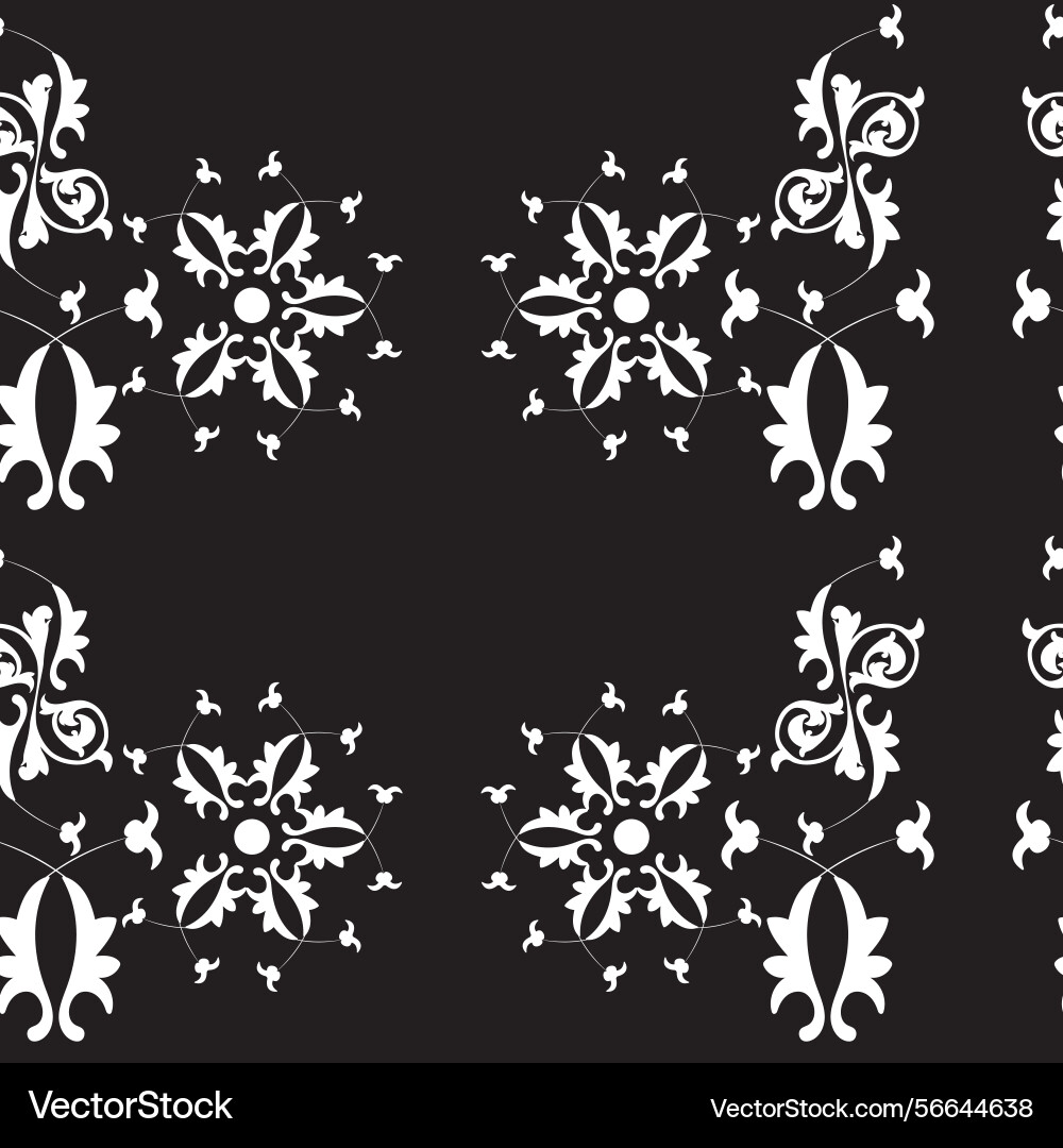 Seamless pattern with monochrome repeating Seamless pattern with monochrome repeating vector image