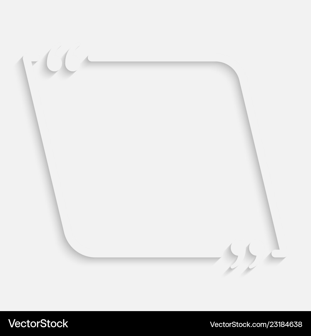 Template empty shape speech bubble quote blank Template empty shape speech bubble quote blank vector image