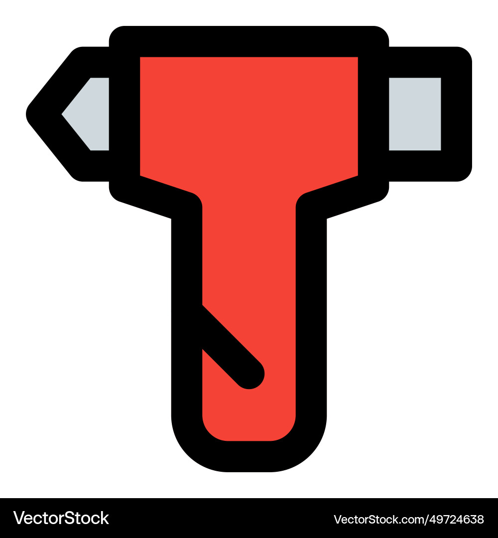 Tool designed for breaking in emergencies Vector Image