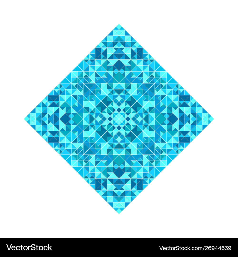 Abstract polygonal triangular mosaic diagonal vector image