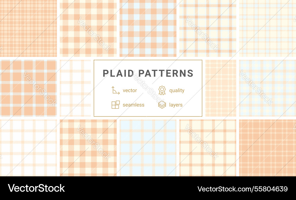 Bold check patterns with stripes and textured Bold check patterns with stripes and textured Vector Image