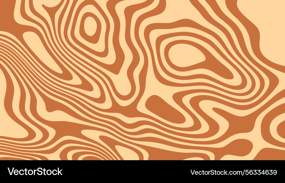 Pattern wave caramel background with wavy peanut Pattern wave caramel background with wavy peanut vector image