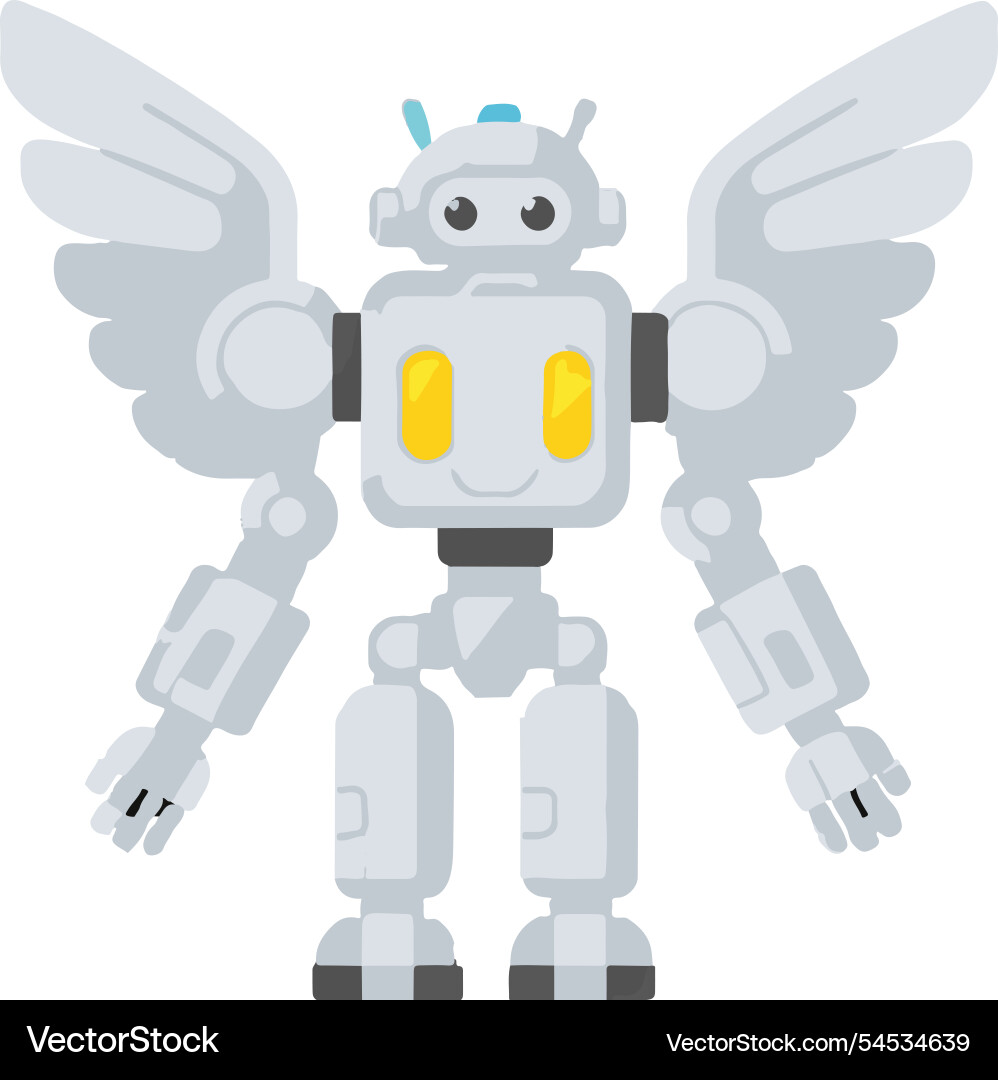 Robot ai neuralsystems technology android Vector Image