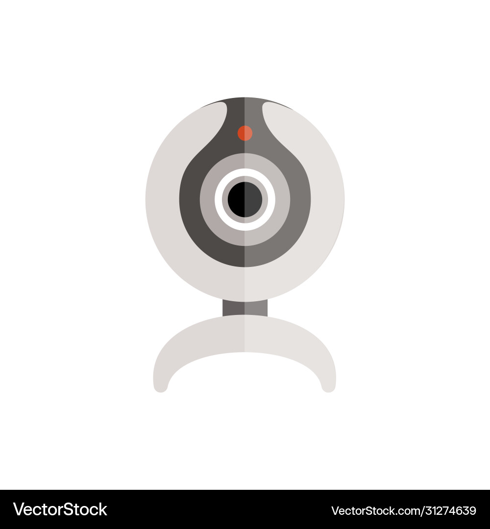 Webcamera from computer on white background Webcamera from computer on white background vector image