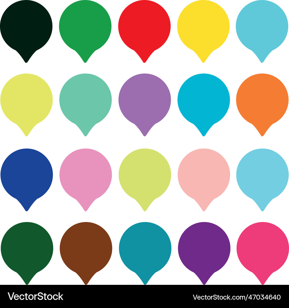 20 speech bubble sign web icon empty buttons vector image
