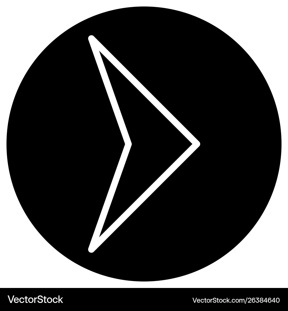 Arrow right rounded icon image style is a flat Arrow right rounded icon image style is a flat vector image