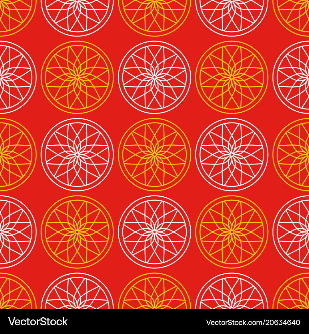 Circular gothic pattern Vector Image
