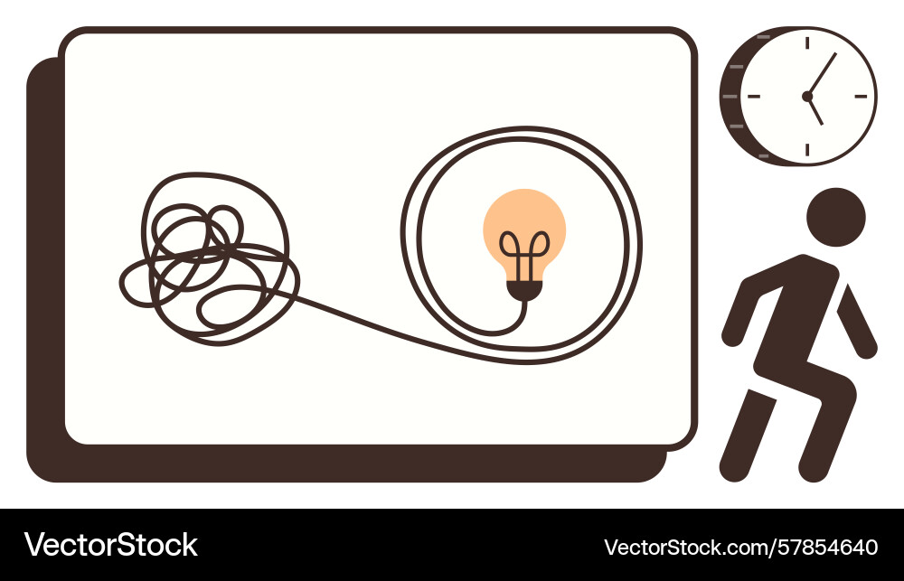 Path from complexity to creativity with simplified Vector Image