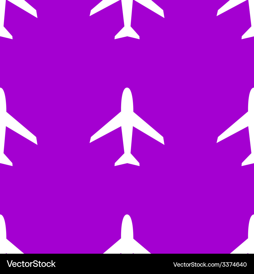Plane web icon flat design seamless pattern vector image