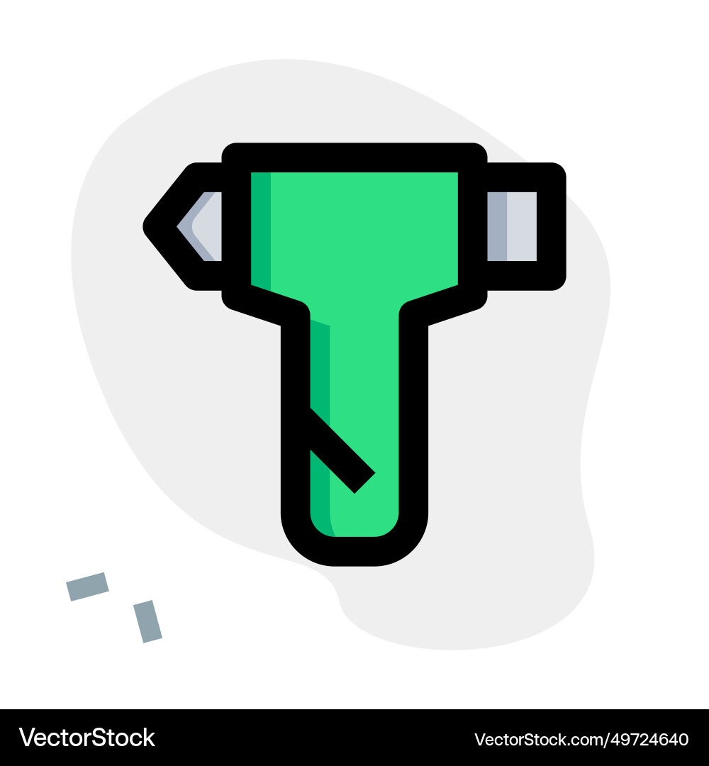 Tool designed for breaking in emergencies Vector Image