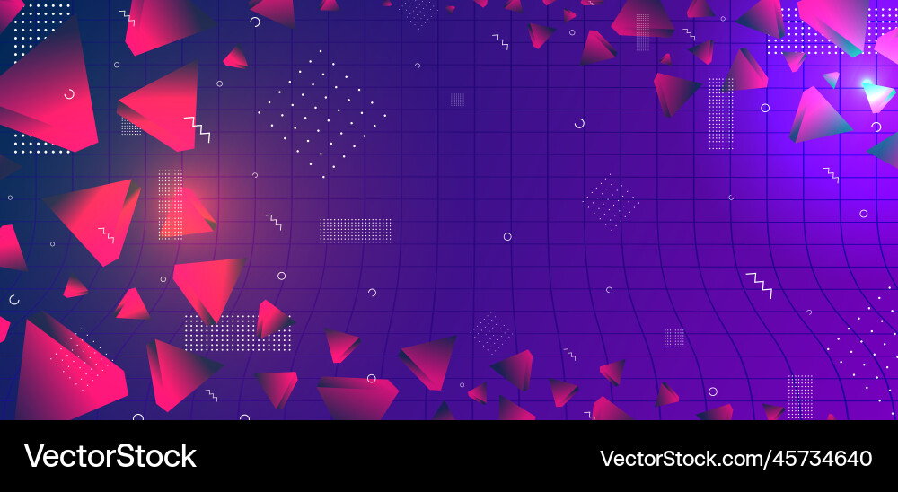 Triangular background abstract composition of 3d Triangular background abstract composition of 3d vector image