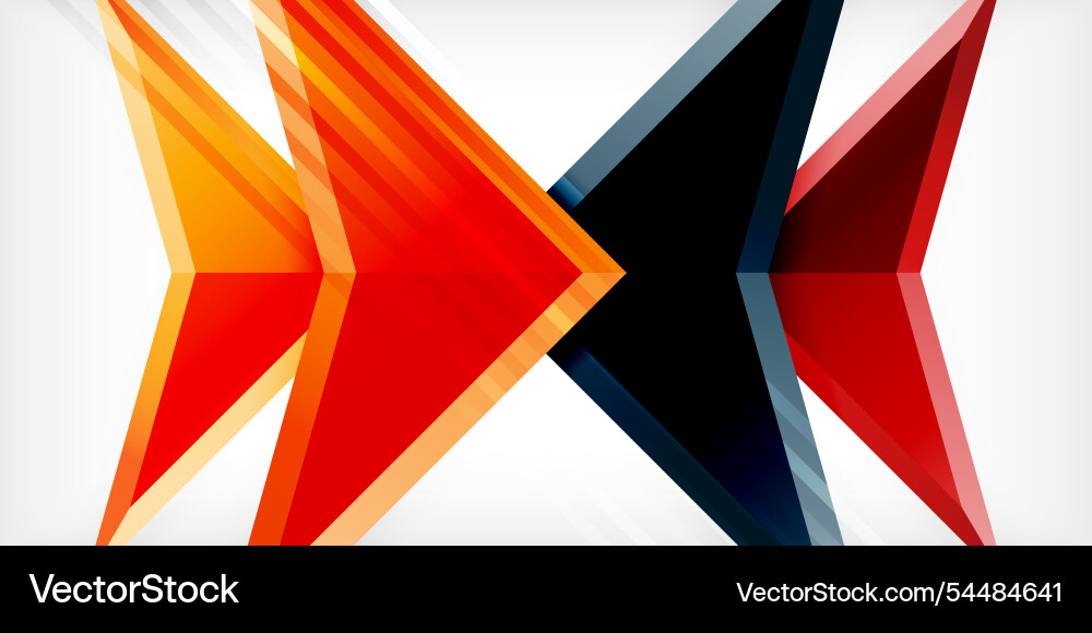Arrows with 3d effect abstract background Arrows with 3d effect abstract background vector image
