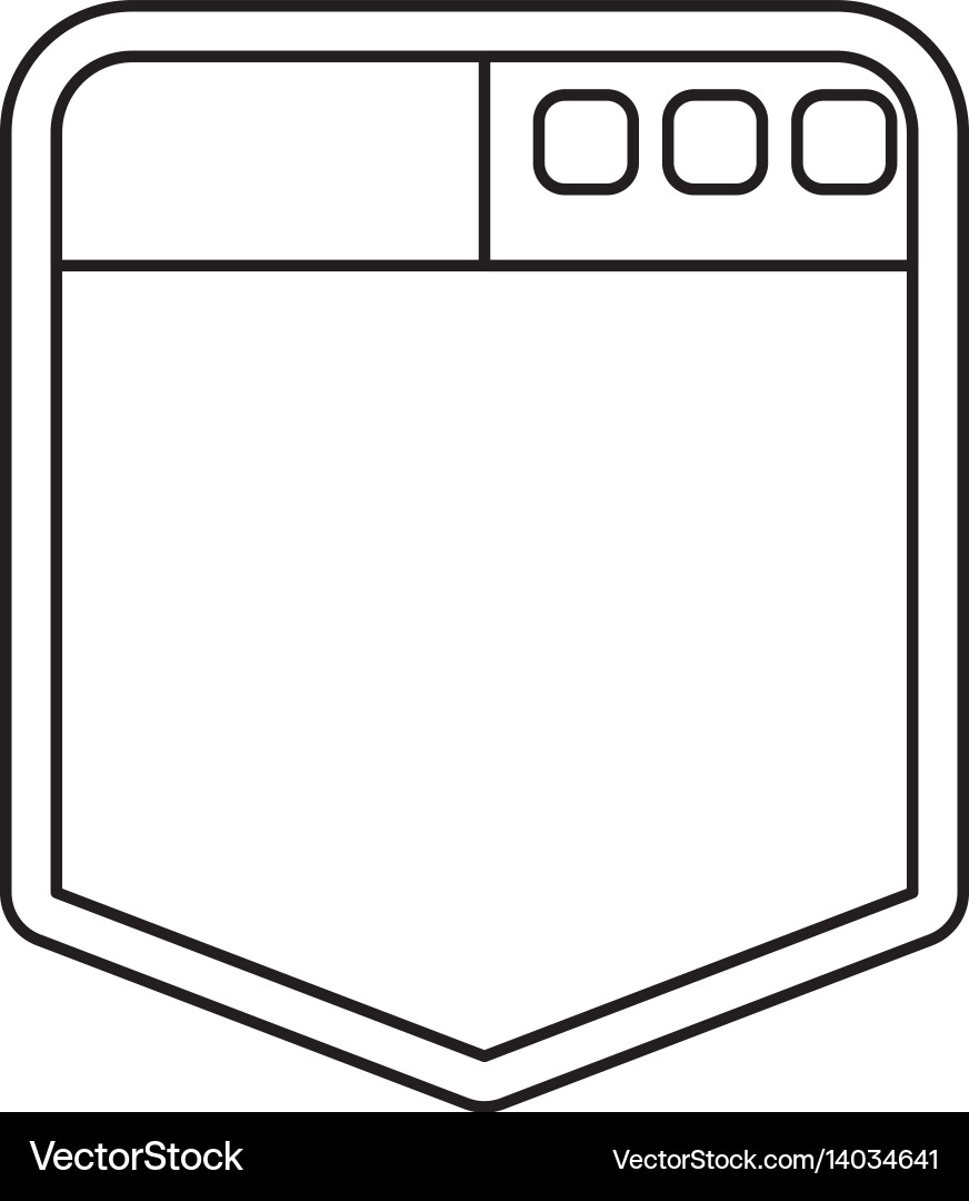 Browser web interface vector image