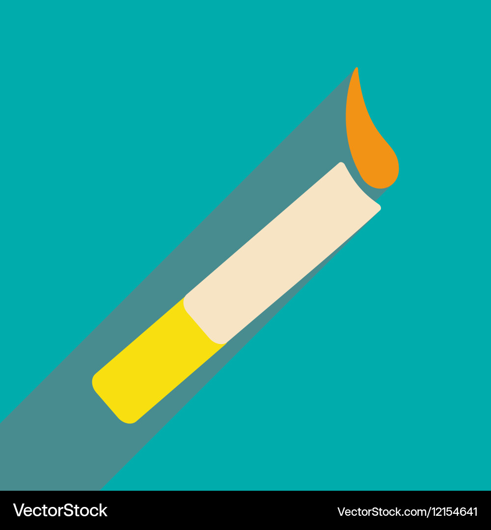 Flat with shadow icon and mobile application Vector Image