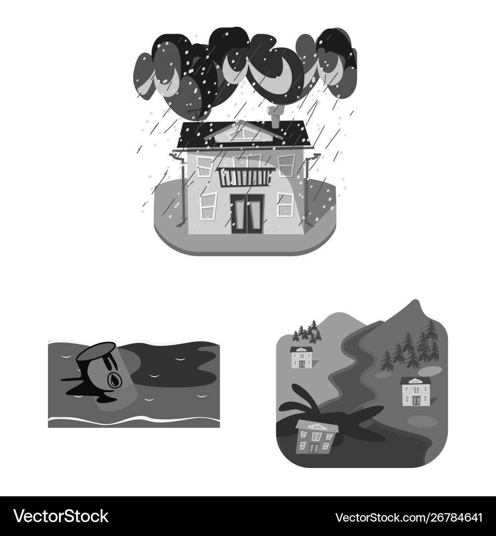 Isolated object nature and apocalypse symbol Isolated object nature and apocalypse symbol vector image