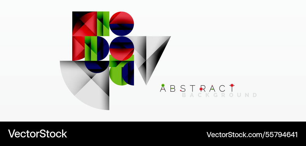 Modern abstract composition with layered circles vector image