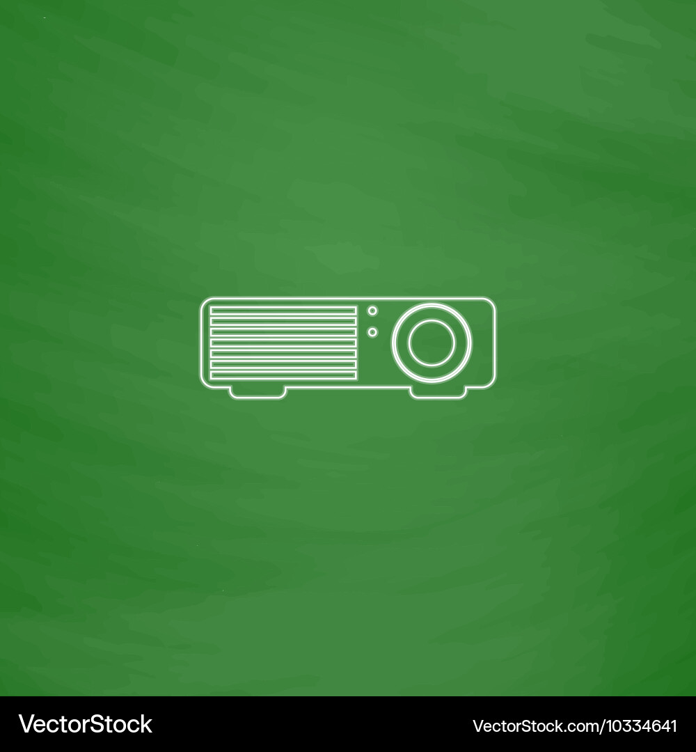 Projector computer symbol Vector Image