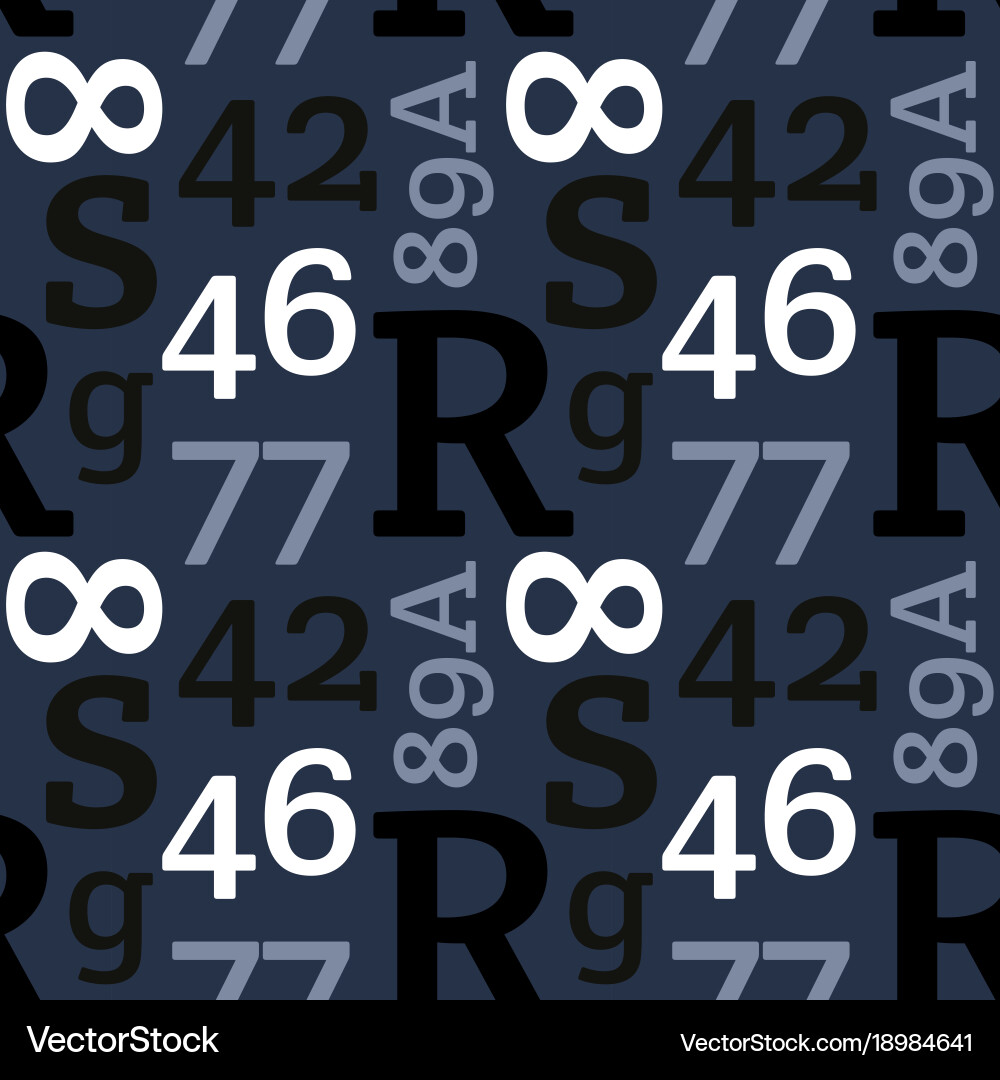 Simple typographic pattern vector image