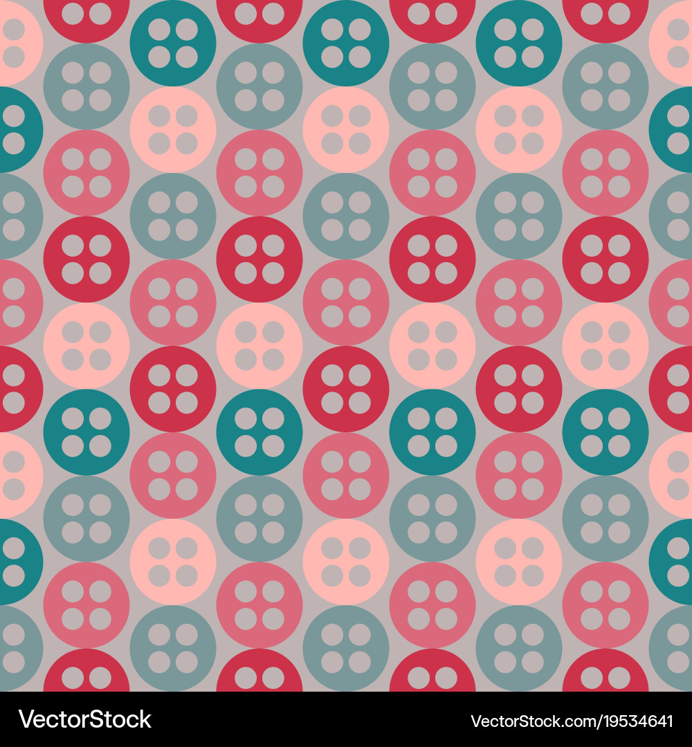 Texture from round form of buttons for seamless Vector Image