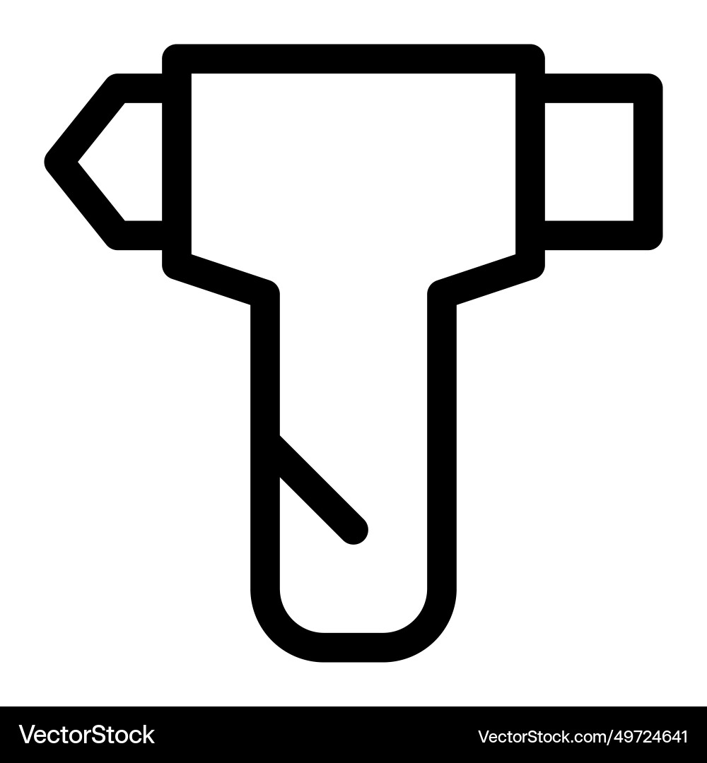 Tool designed for breaking in emergencies Vector Image