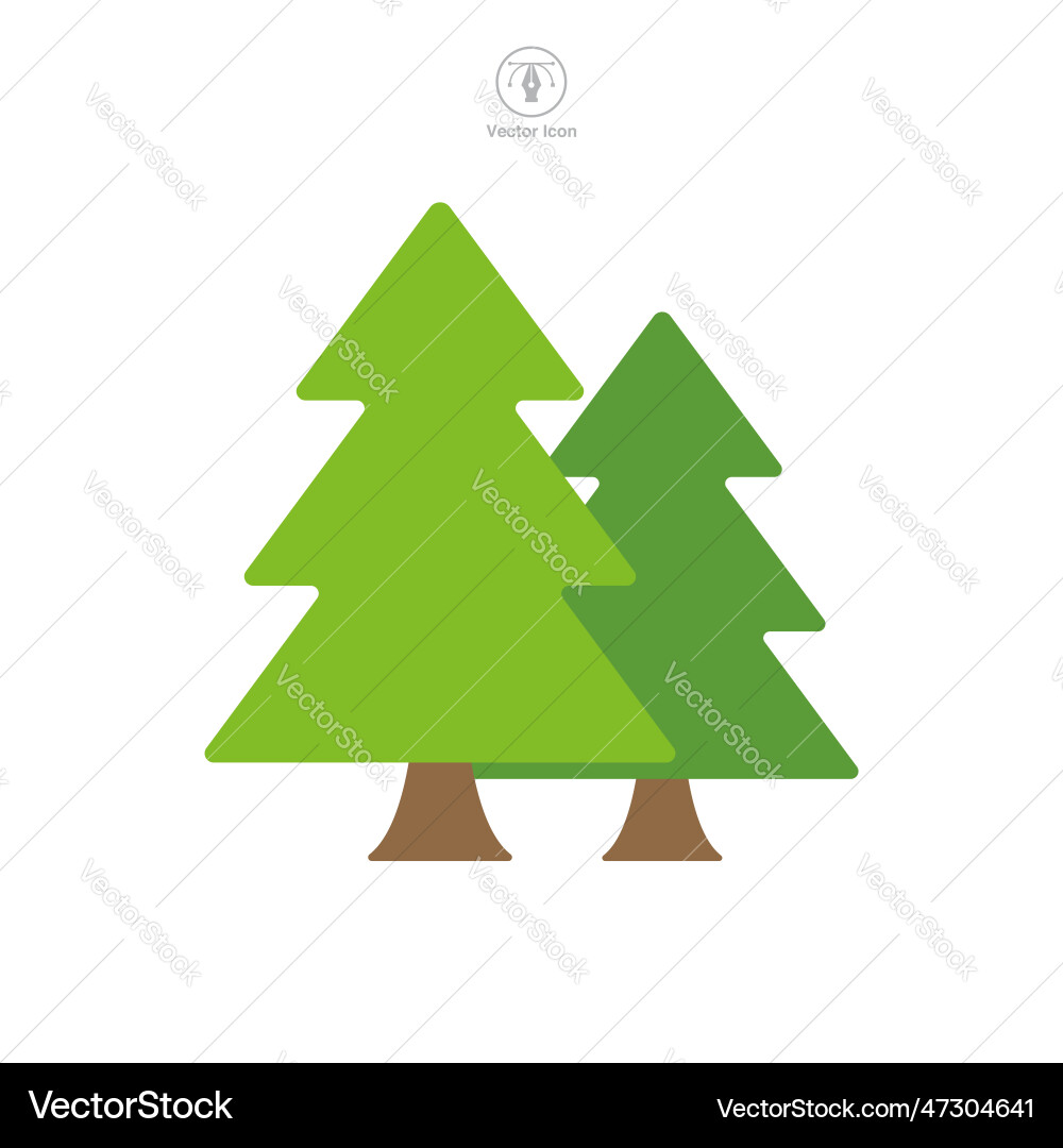 Tree icon symbol template for graphic and web Tree icon symbol template for graphic and web Vector Image