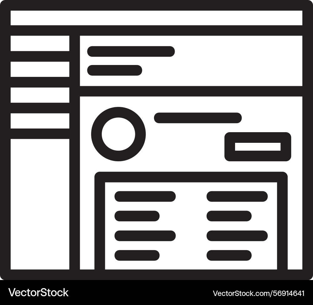 View linear style icon design Vector Image