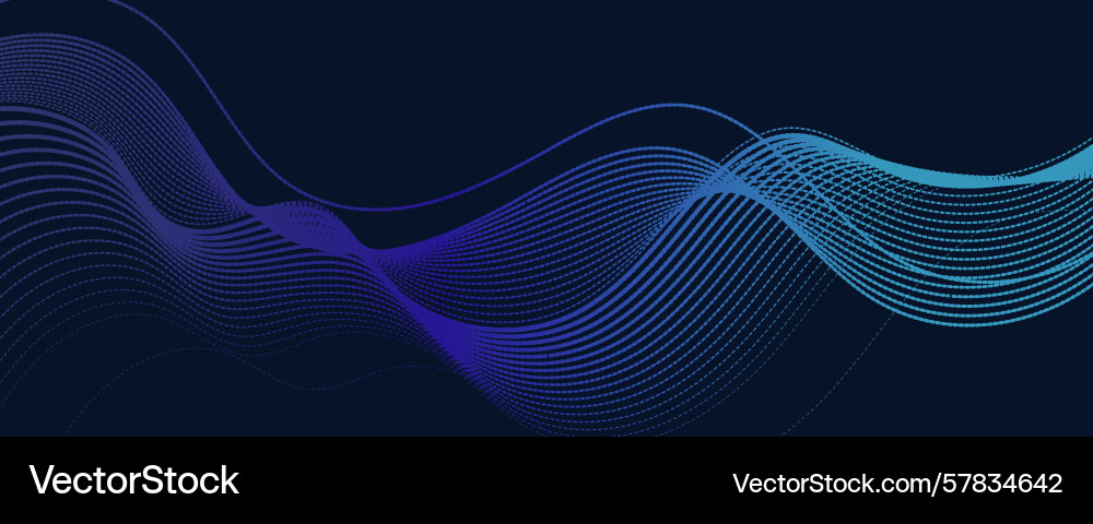 Abstract dark background with flowing wave lines Abstract dark background with flowing wave lines vector image