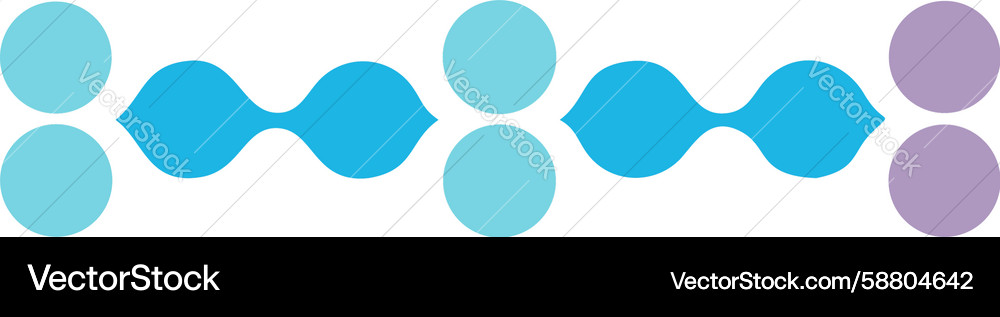 Abstract interconnected dots horizontal pattern Vector Image
