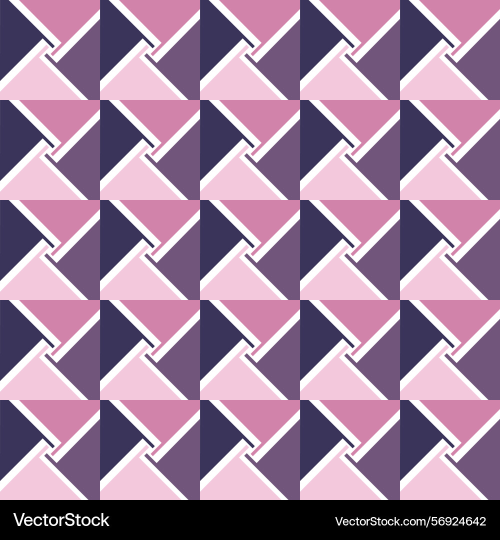 Geometric pattern featuring triangle in square Vector Image