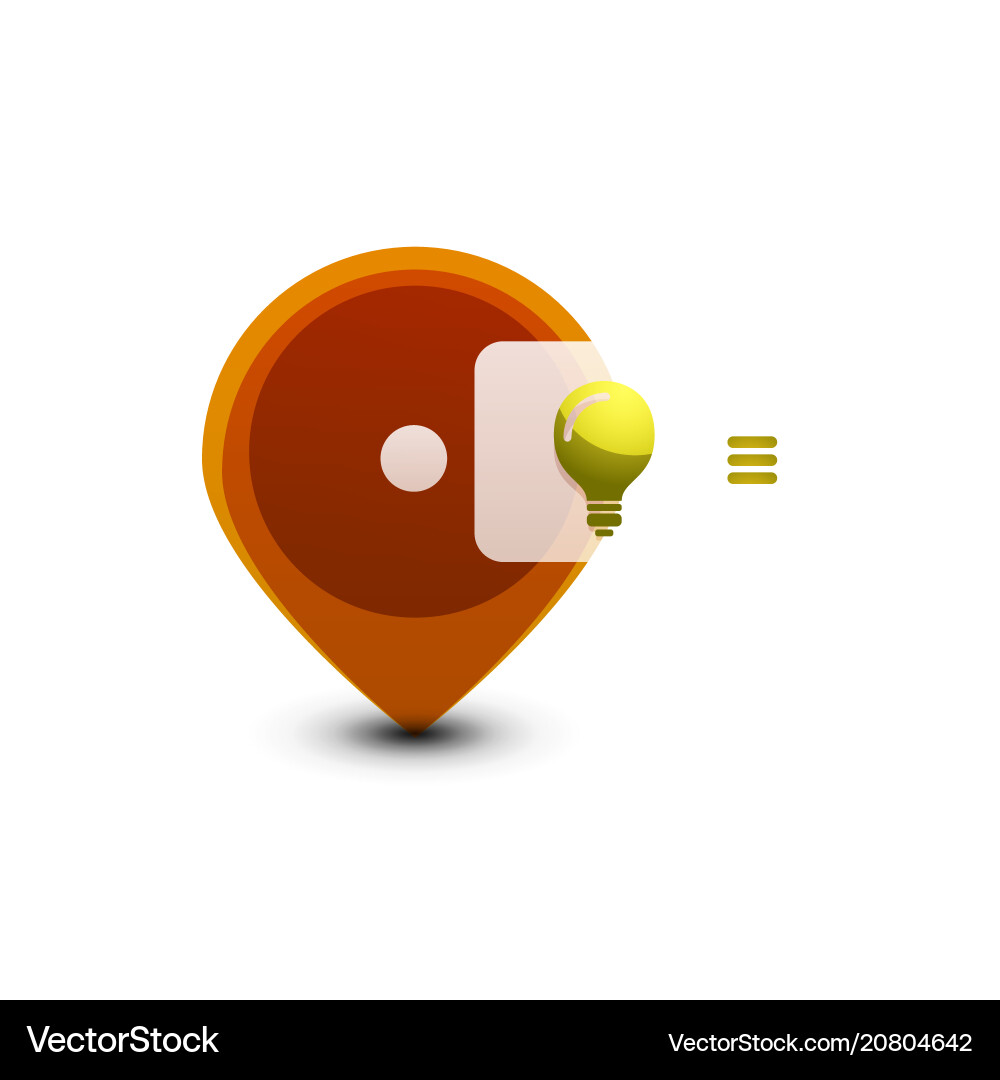 Light bulb new idea concept web button Light bulb new idea concept web button Vector Image