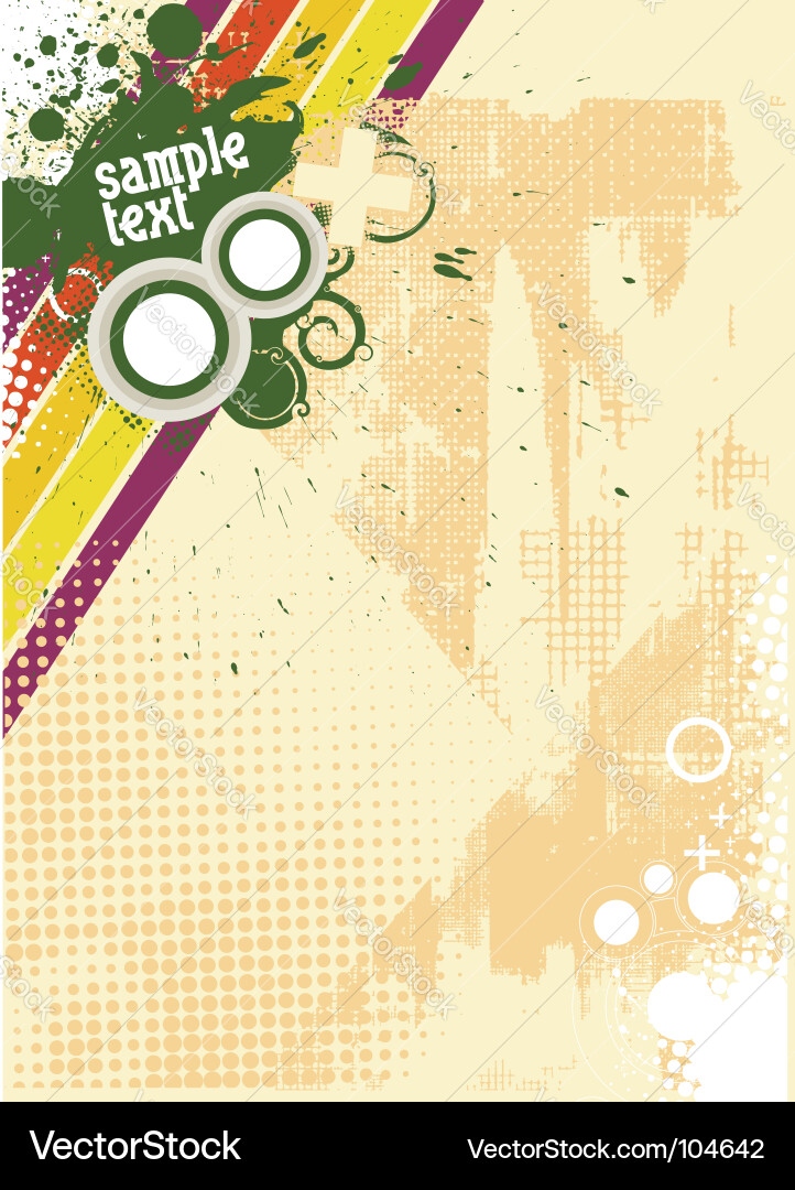 Retro Grunge Ink Background Vector Image
