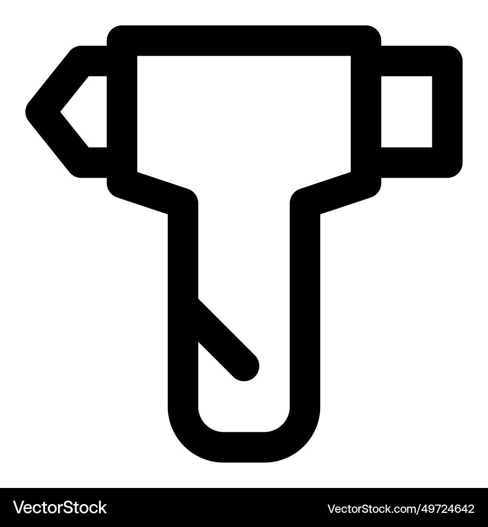 Tool designed for breaking in emergencies Vector Image
