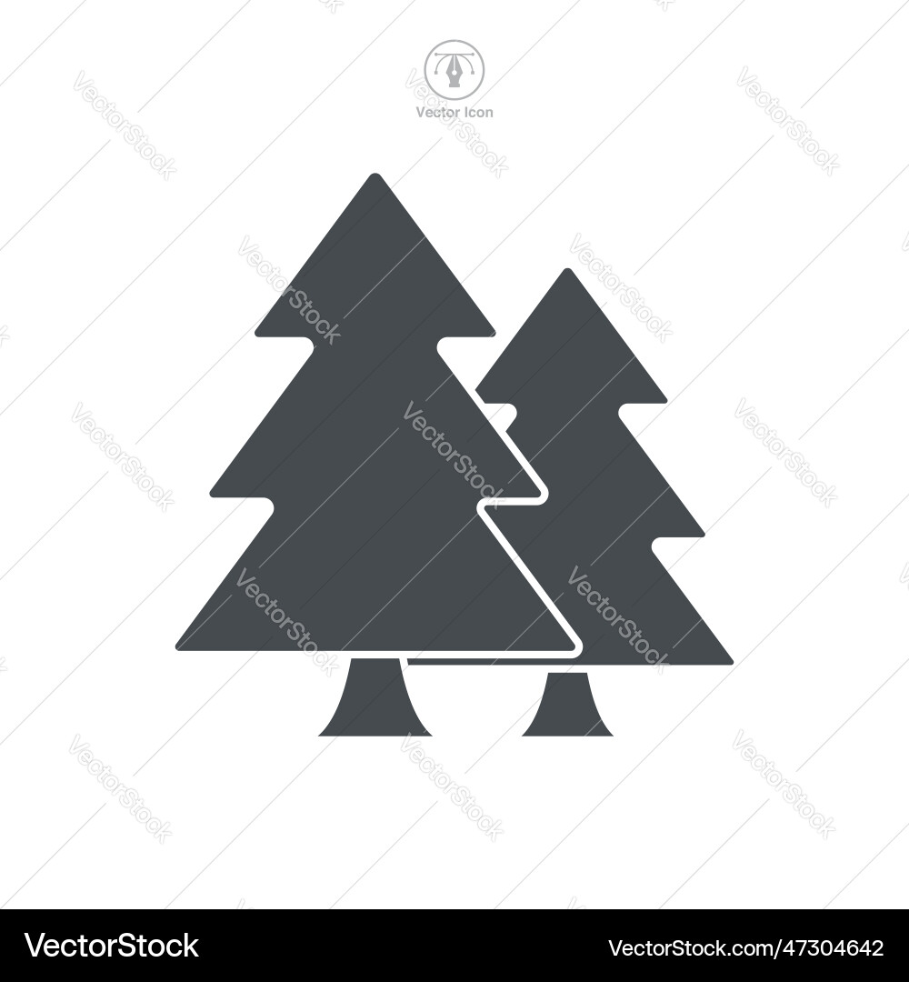 Tree icon symbol template for graphic and web Tree icon symbol template for graphic and web Vector Image