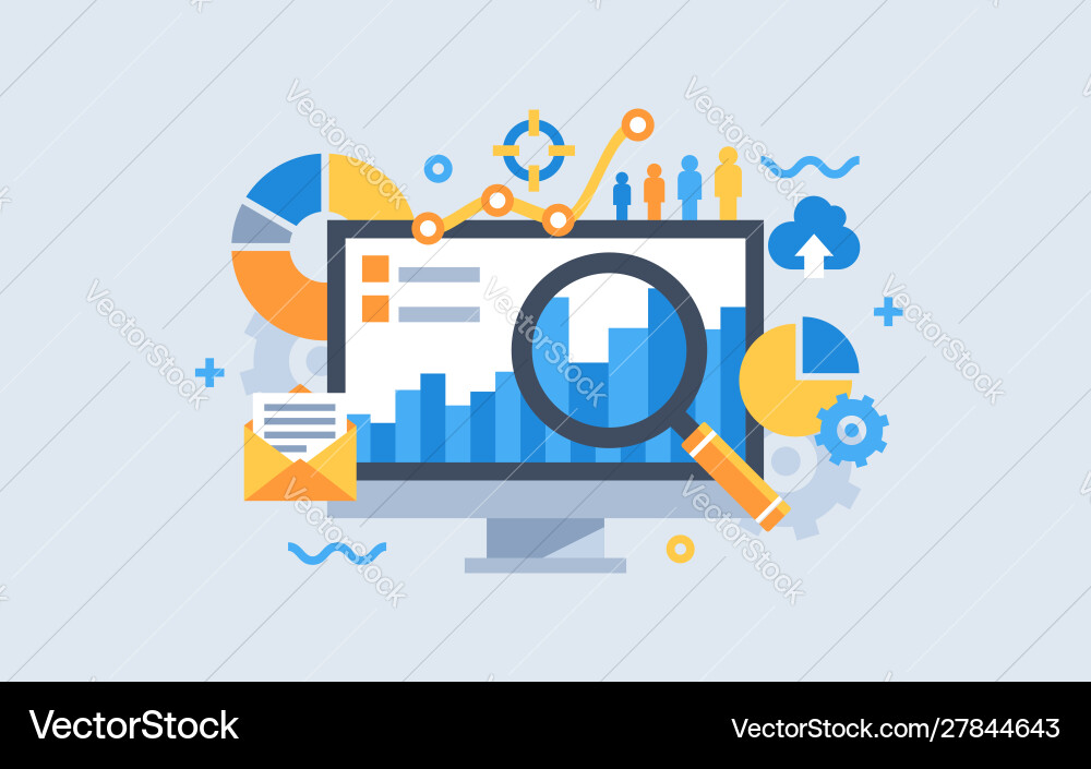 Data Analysis Toolkit vector image