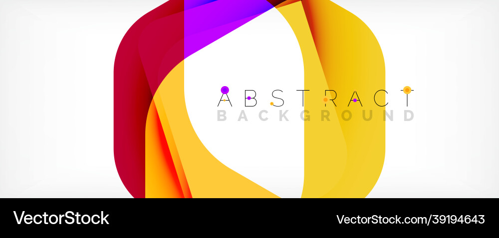 Minimal abstract background - color overlapping Vector Image