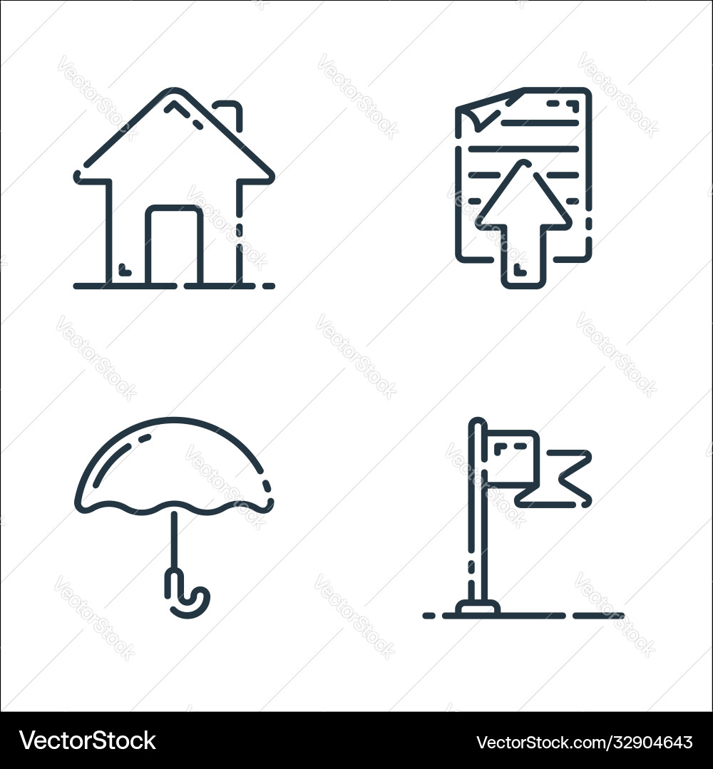 User interface line icons linear set quality User interface line icons linear set quality vector image