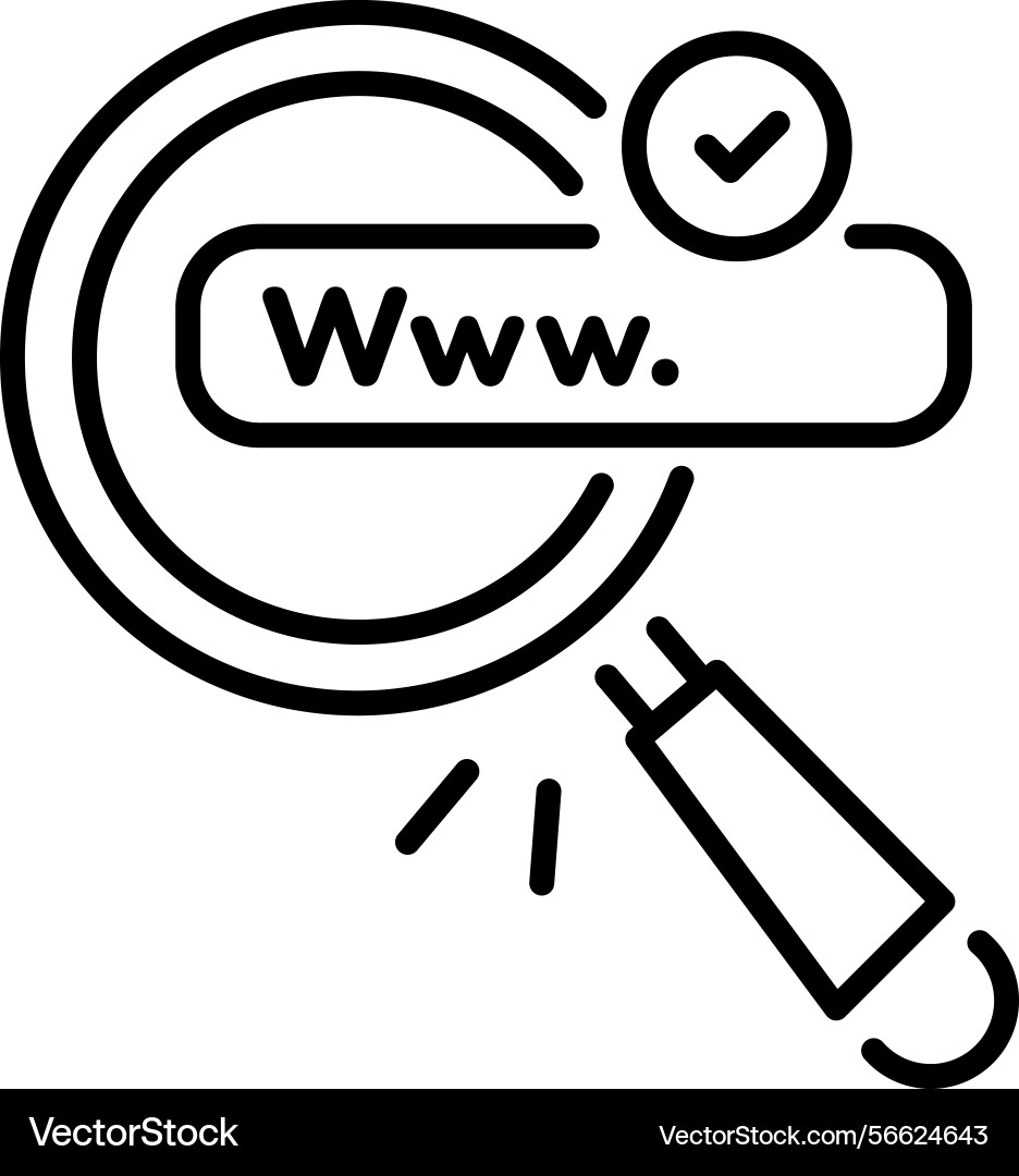 Web domain Vector Image