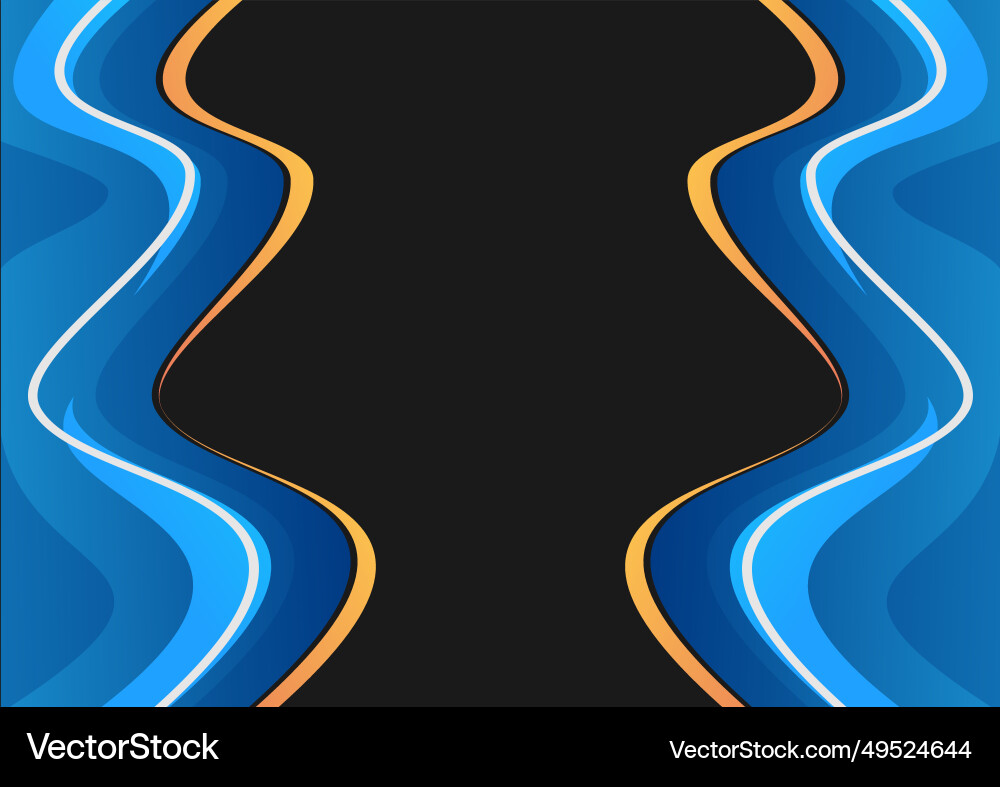 Abstract wave gradient black background design Vector Image
