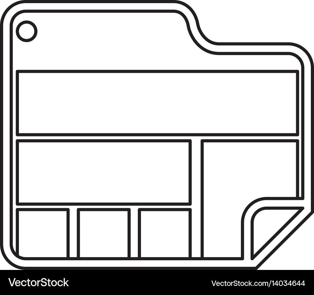 Browser web interface vector image