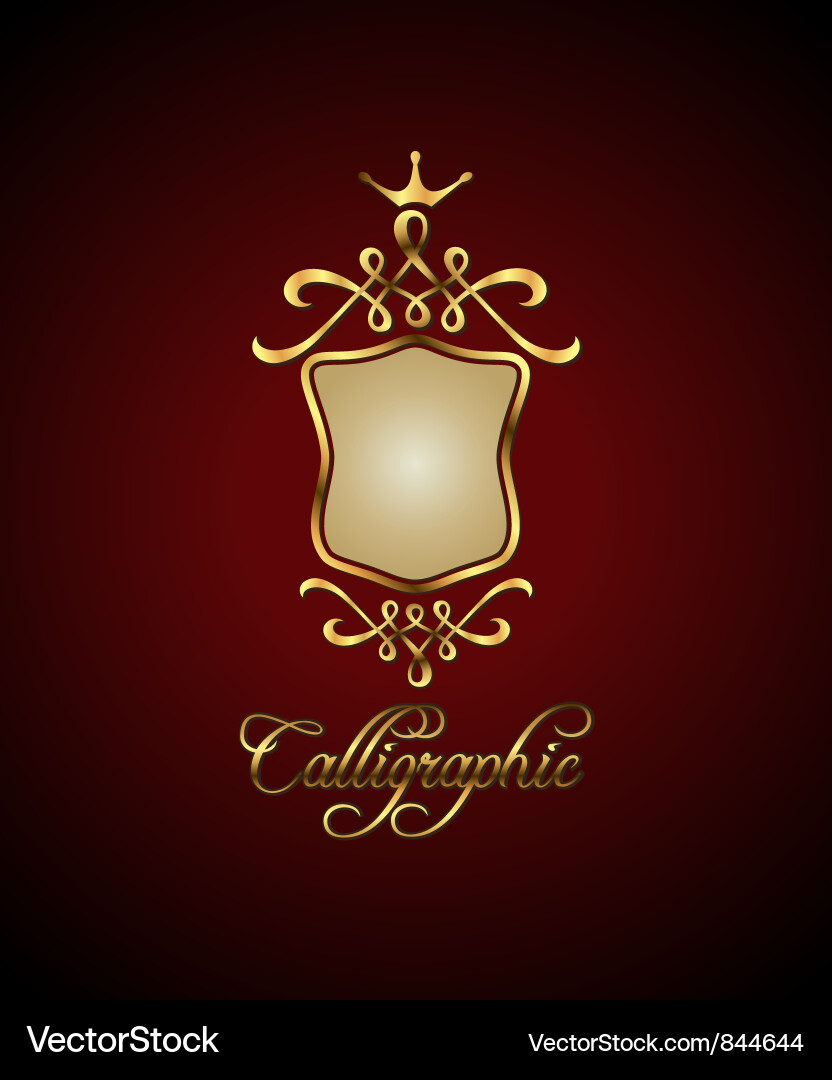 Calligraphic and decor element Vector Image