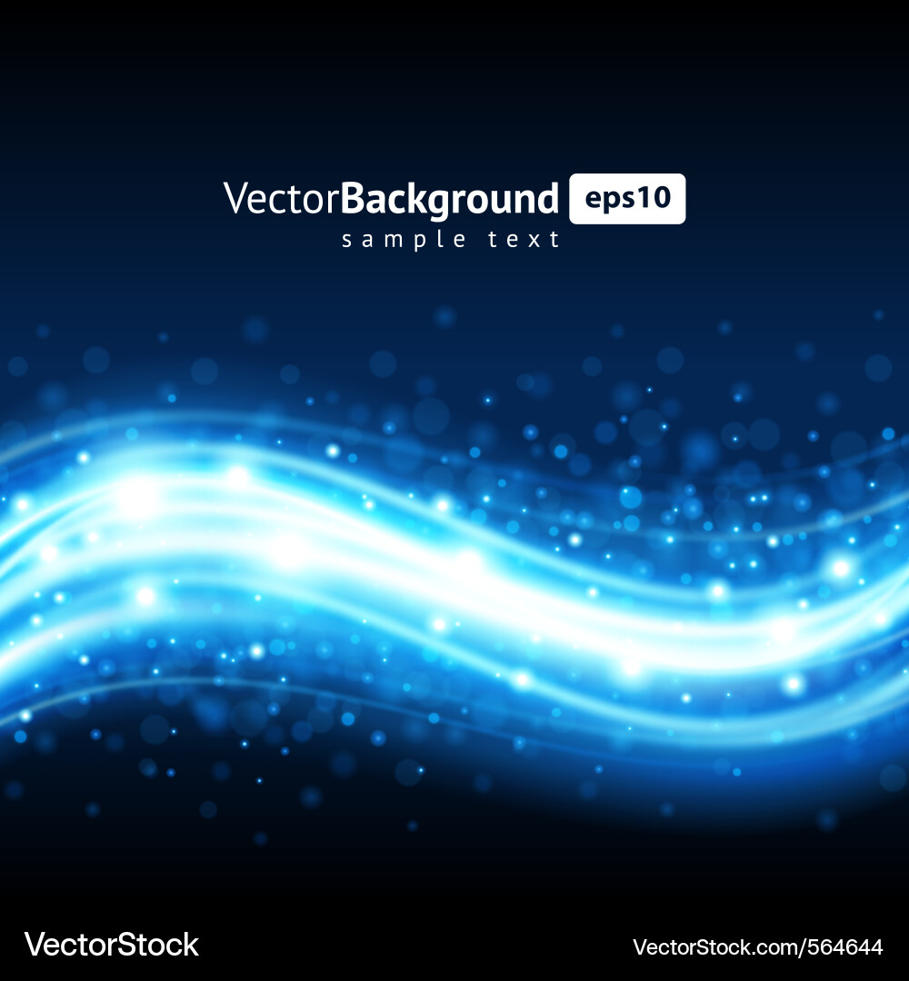 Dynamic Blue Waveform Background vector image