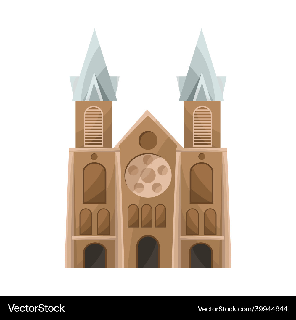 Isolated object of chapel and vietnamese icon set Vector Image