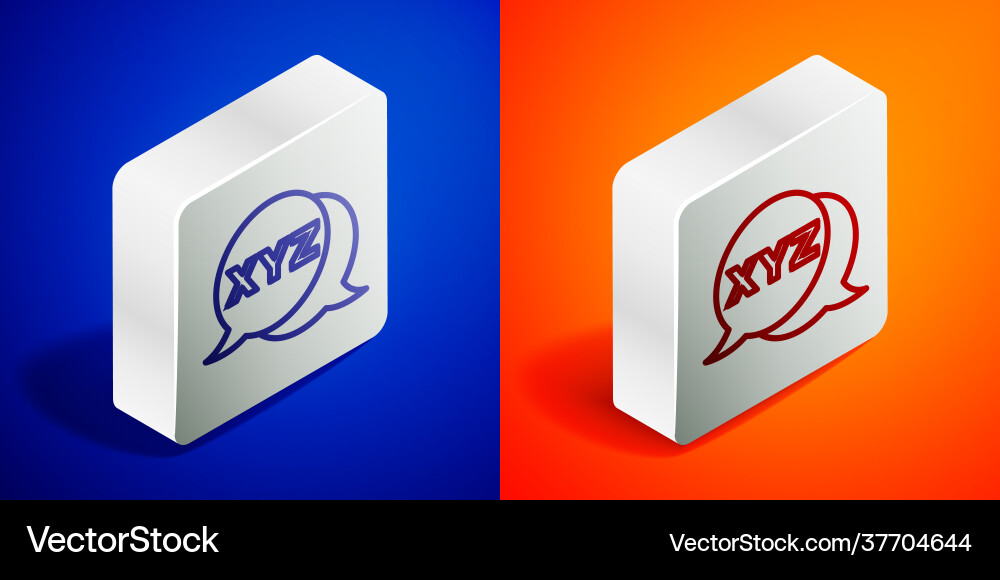 Isometric line xyz coordinate system icon isolated Isometric line xyz coordinate system icon isolated vector image