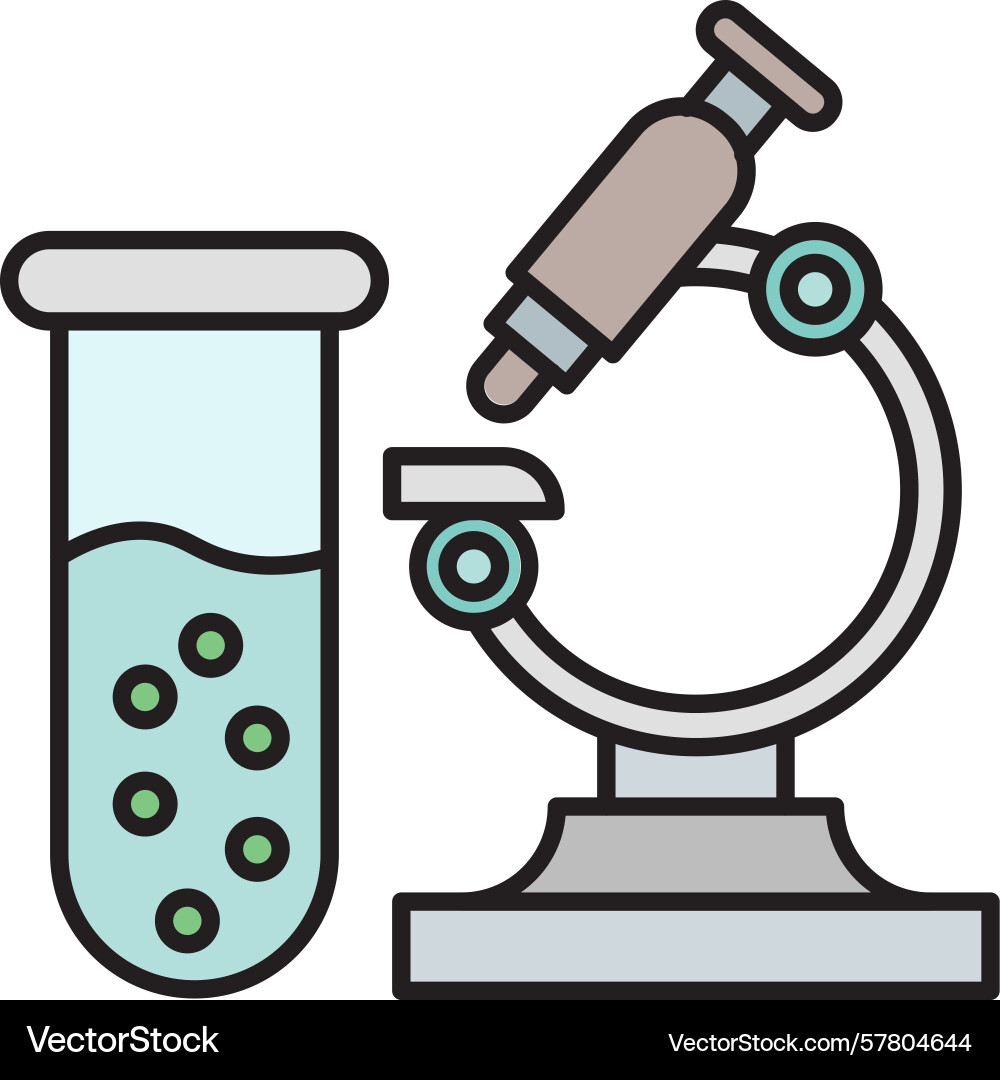 Lab line filled icon Vector Image
