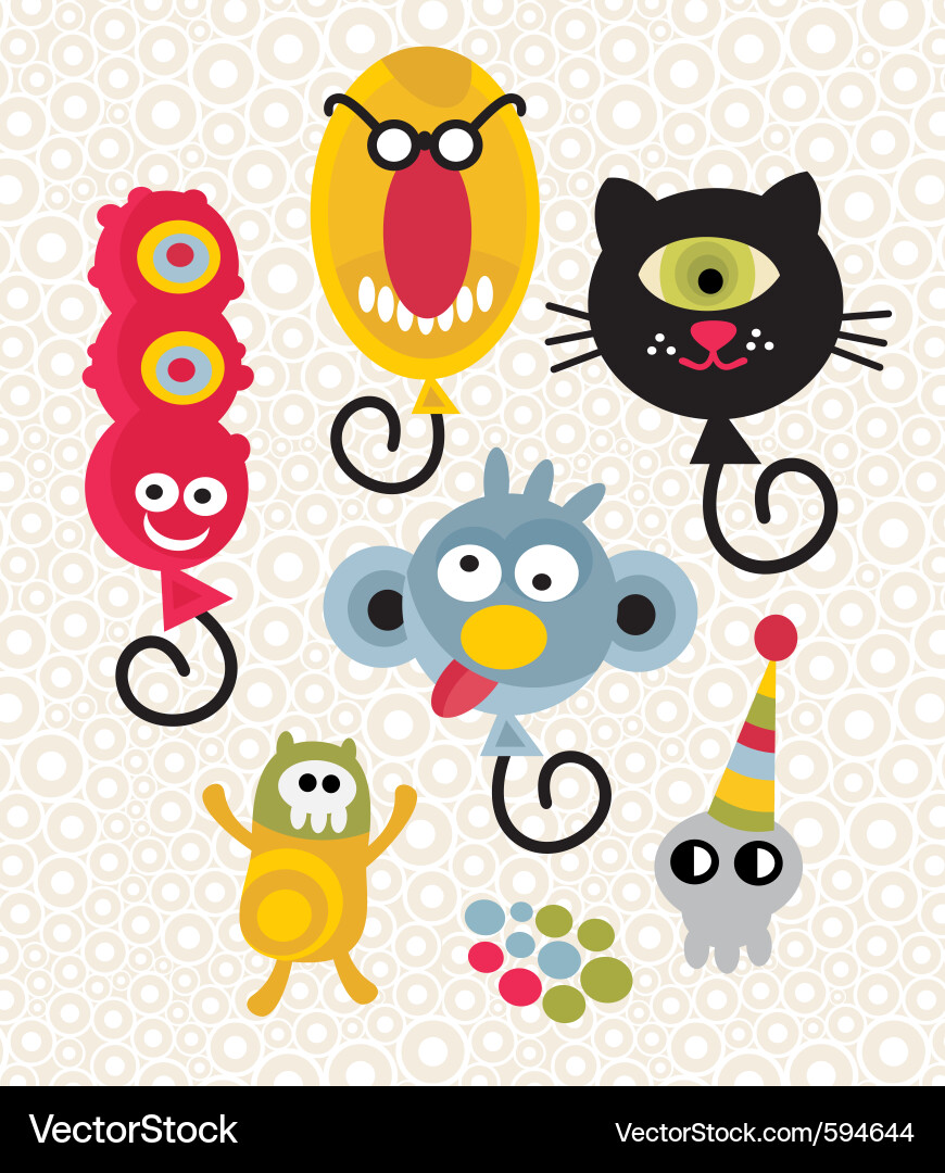 Strange characters Vector Image