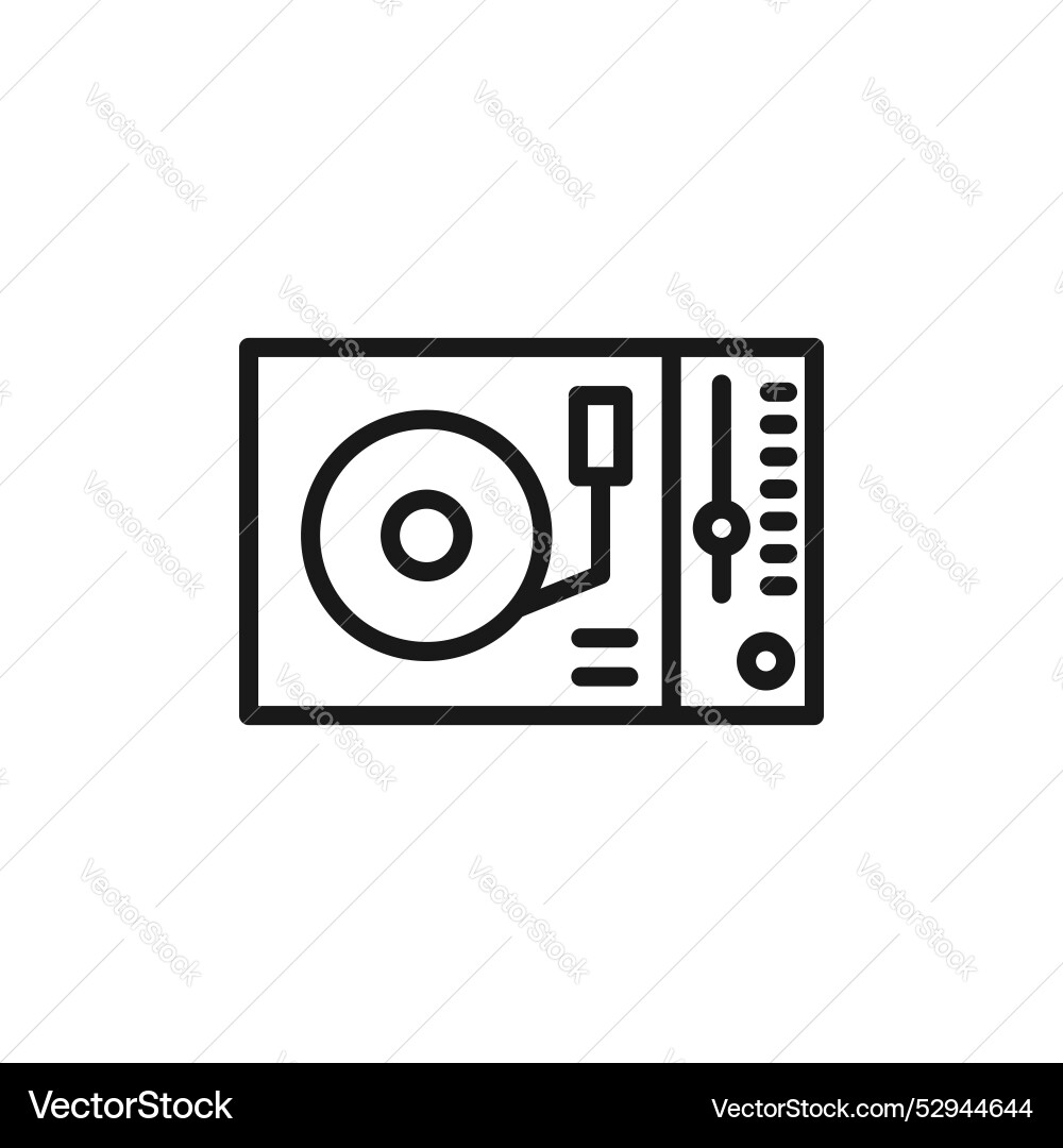 Turntable icon Royalty Free Vector Image - VectorStock